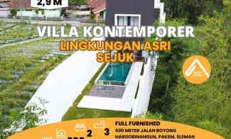 Villa Pakem Full Furnished Akses Mudah Passive Income atau Huni