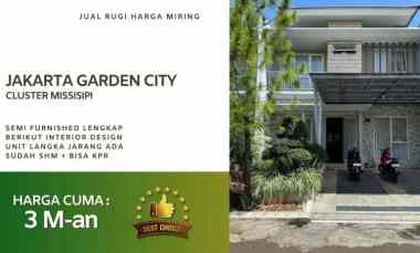 Jual Rugi Rumah Full Furnished Jakarta Garden City Harga Miring
