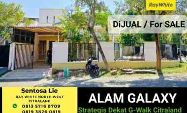 dijual rumah jalan alam galaxy