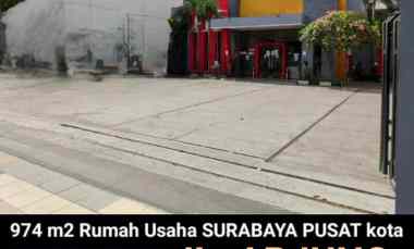 Dijual 974 m2 Rumah Usaha jl. Arjuno - Surabaya Pusat Kota - Nol Jalan