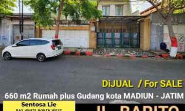 dijual rumah jalan barito