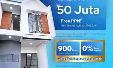 Rumah Baru dalam Cluster di Graha Raya Pinang.promo Kpr Dp0 .Free