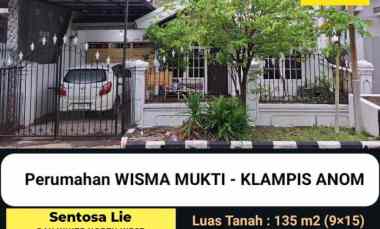 dijual rumah jalan klampis anom