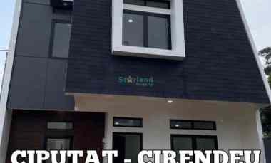 Rumah Baru Cluster D Cirendeu Ciputat dekat Stasiun MRT Lebak Bulus