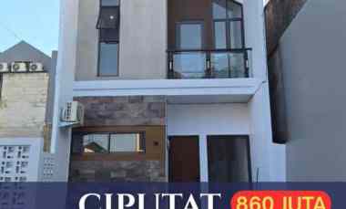Rumah Scandinavian dalam Cluster One Gate Sarua Ciputat, Siap Huni