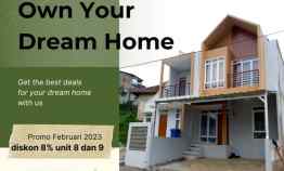 Rumah Modern 2Lantai Lokasi Strategis di Bandung Timur Harga 500 Jutaan