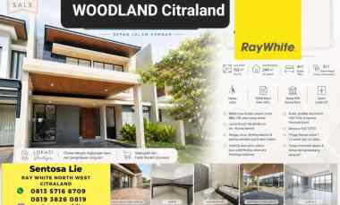 dijual rumah jalan woodland citraland