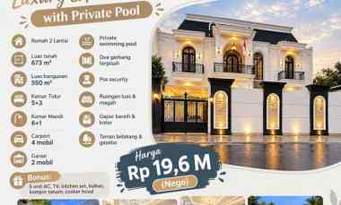 Dijual Rumah Mewah Bonus Private Pool di Jatipadang Jakarta Selatan