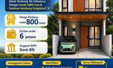 dijual rumah jatiwarna