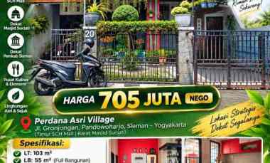 dijual rumah jl grojogan pandowoharjo