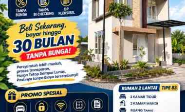 Perumahan Magetan, Rumah 2 Lantai Tipe 83 tanpa Bunga, tanpa Bi Checki