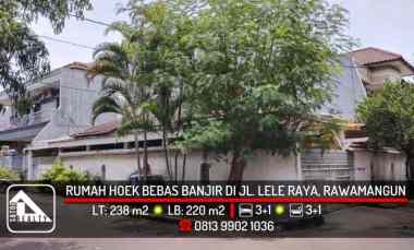 dijual rumah jl lele raya rawamangun