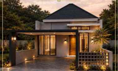 Rumah Modern Limasan di jl Wates KM 11 dekat Kampus Mercubuana Jogja
