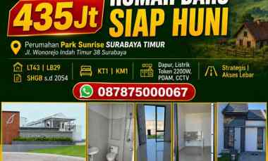 Jual Rumah Baru Siap Huni Surabaya Timur Murah 435jt Saja