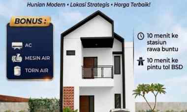 dijual rumah jln sawah baru serpong