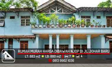 Rumah Murah Dibawah NJOP di Area Johar Baru, Jakarta Pusat