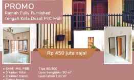 Dijual Rumah Fully Furnished di Perumnas Sako Palembang