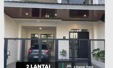 Dijual Rumah 2 Lantai Tepi, Aspal Free Furniture di Bangunharjo 1,5 K