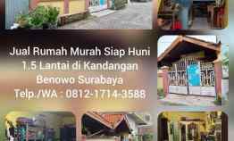 Dijual Rumah Kandangan Benowo Surabaya 1.5 Lantai Murah