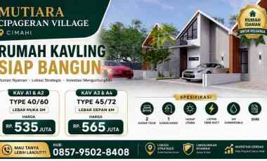 dijual rumah kavling shm siap kpr dan siap bangun