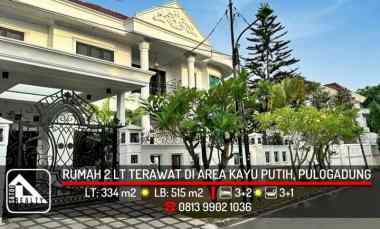 Rumah Mewah Klasik di Area Elit jl. Kayu Putih, Pulogadung