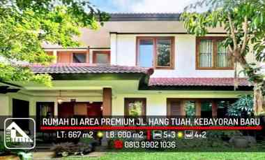 dijual rumah kebayoran baru jakarta selatan