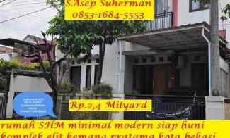 Dijual Murah Rumah SHM Minimalis Modern 2 lantai Terawat Siap Huni