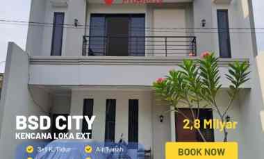 dijual rumah kencana loka ext bsd dekat sekolah cikal