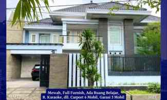 Rumah Mewah 2 Lantai Klampis Wisma Mukti Surabaya 12.5M Full Furnish