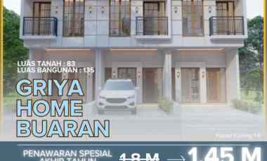 Rumah 2 lantai Buaran Klender Duren Sawit Jakarta Timur