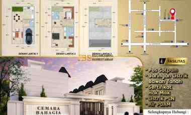 dijual rumah komplek cemara bahagia