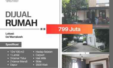 gambar dijual rumah komplek de marrakesh