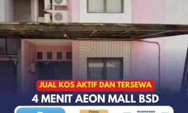 dijual rumah kost cluster studento foresta bsd city