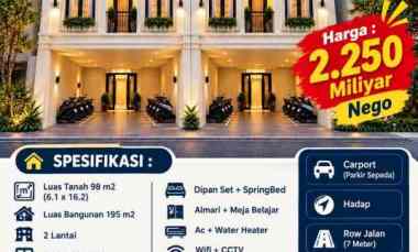 dijual rumah kost exclusive lokasi sigura gura