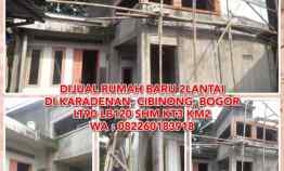 Dijual Rumah Baru 2 lantai di Karadenan, Cibinong, Bogor Lt90 Lb120 Shm