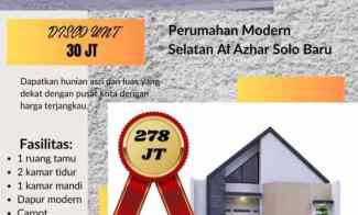 Dijual Rumah Harga Promo Selatan Al Azhar Solo Baru di Kudu Baki Sukoh