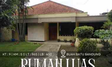 Dijual Rumah Luas Strategis di Buah Batu Bandung