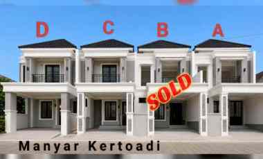 Rumah Kawasan Prestisius Manyar Kertoadi Jalan Utama Row 5 Mobil