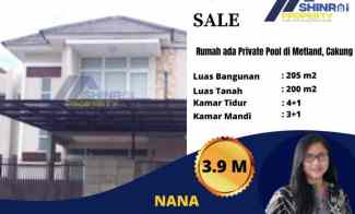 Dijual Rumah Private Pool Siap Survei di Metland Cakung, Jakarta Timur