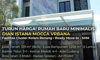 Dijual Rumah Baru Dian Istana Surabaya Barat Row Jalan 3 Mobil