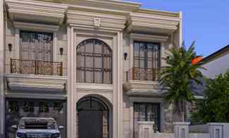 Townhouse 3 Lantai dan Kolam Renang Pribadi Indent Free Design Denah