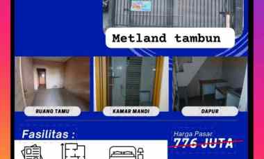 dijual rumah murah perum metland tambun bekasi