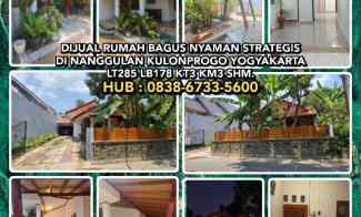 Dijual Rumah di Nanggulan Kulonprogo Yogyakarta. Lt285 Lb178 Kt3 Km3
