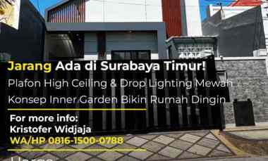 Dijual Rumah Baru Nirwana Eksekutif Surabaya Timur Hadap Utara SHM