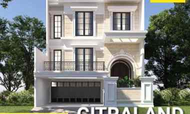 Dijual Rumah Citraland Surabaya New American Style Private LIFT Marmer
