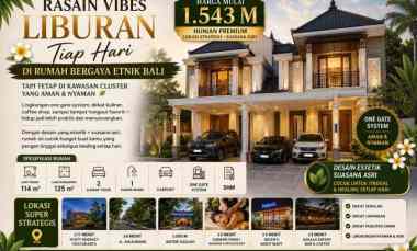 Pulang Kerja Serasa Liburan Rumah Bergaya Villa Bali,yuk Buruan Surve