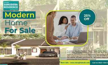 dijual rumah perumahan samudera