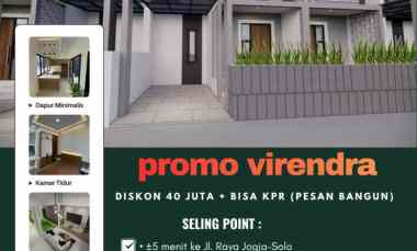Diskon 40 juta Rumah Strategis Nyaman di Karta Virendra