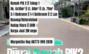 dijual rumah pik 2 shm hadap utara 2 1 bedroom