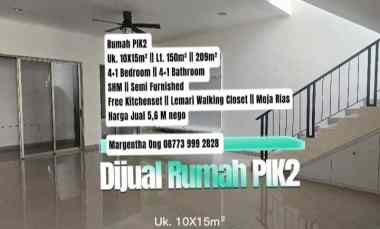 dijual rumah pik2 4 1 bedroom semi furnished